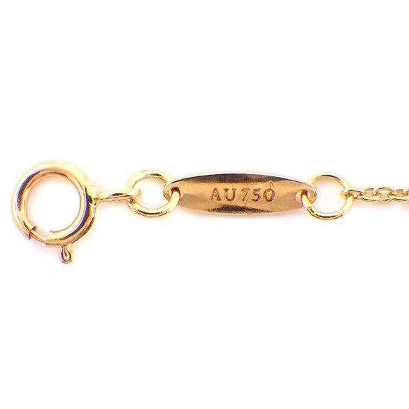Tiffany Necklace Open Heart Diamond Pink Gold